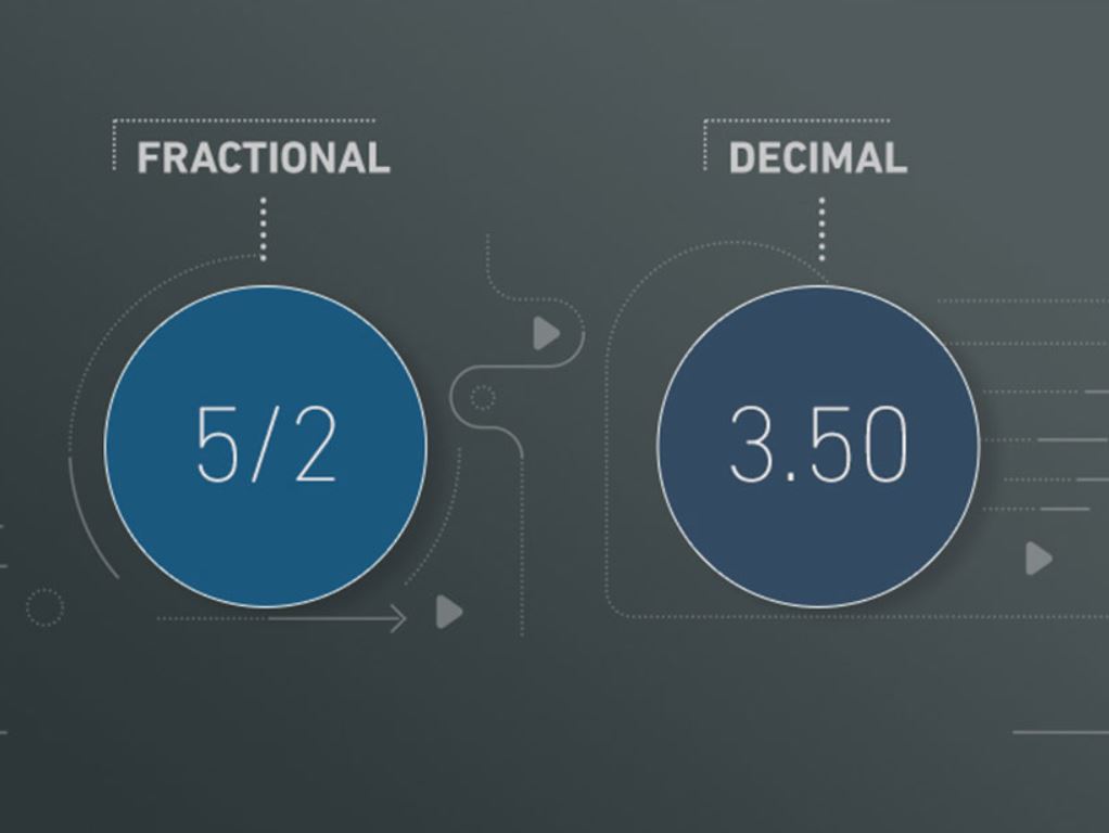 types of betting odds fractions to decimals