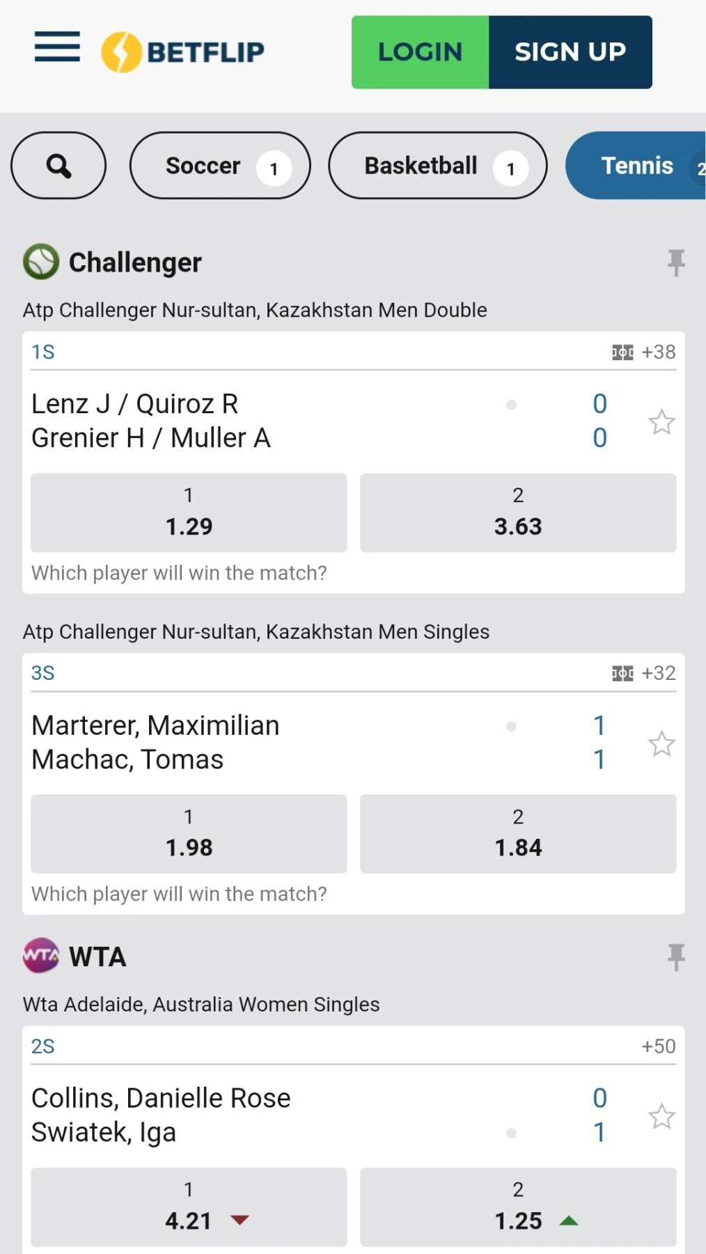betflip live betflip live betting odds
