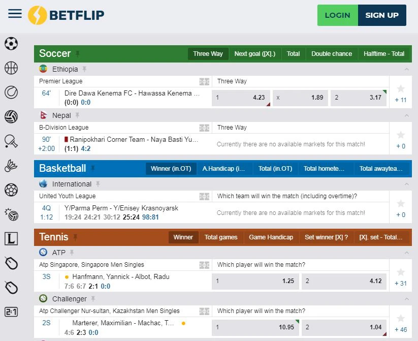 betflip live betflip live betting odds