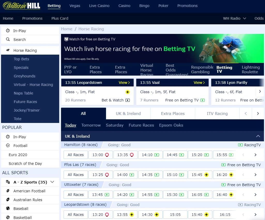 horse race williamhill reviews who owns william hill nhl