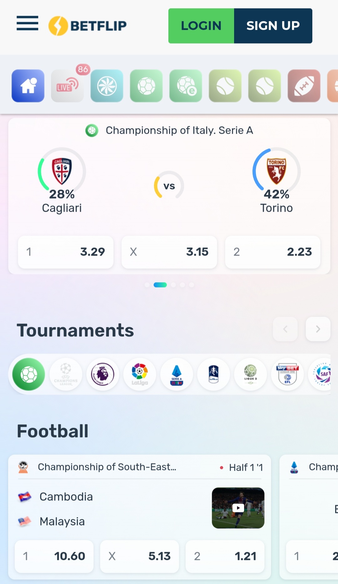 betflip review crypto football betting odds