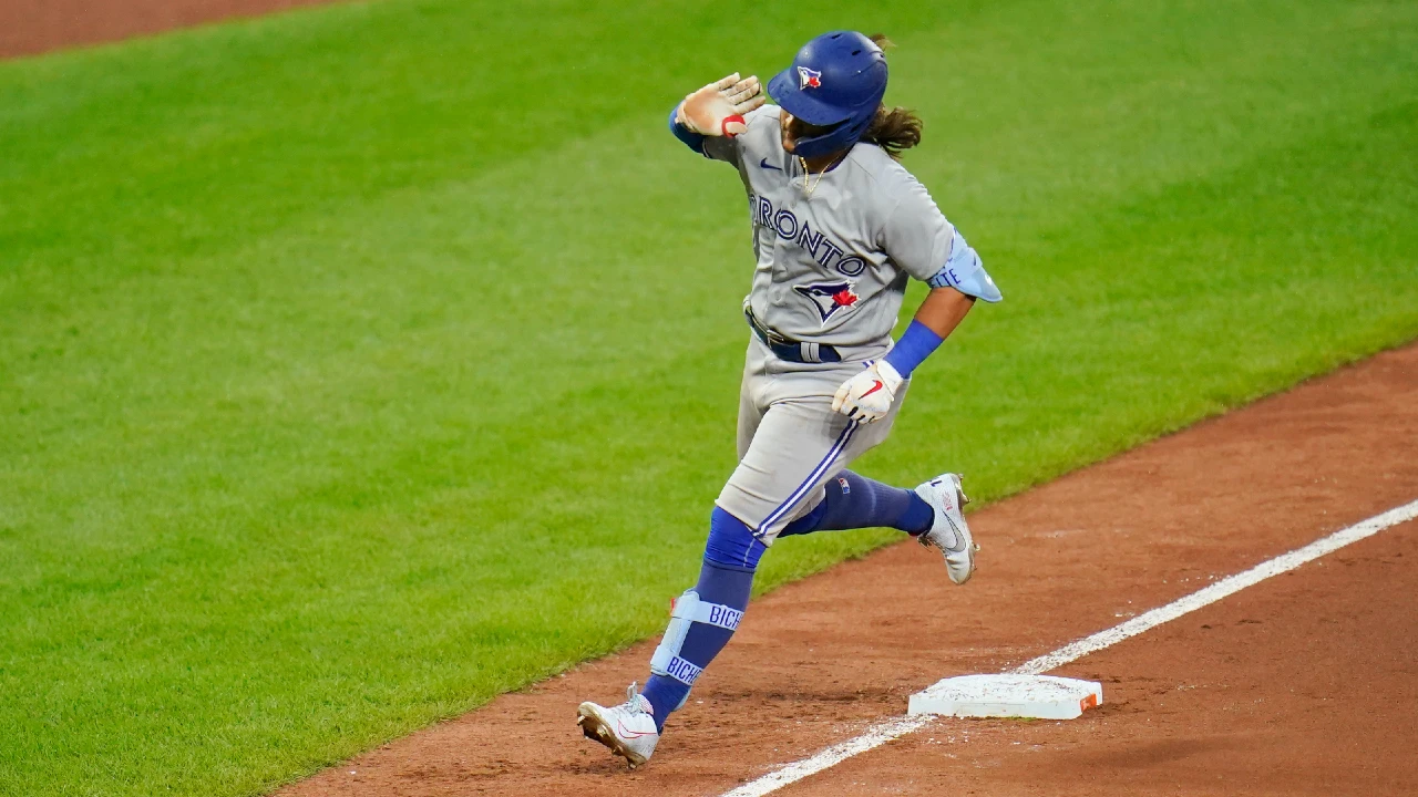 baseball handicapping player running baseball handicapping player running