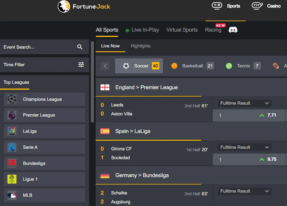 fortunejack sports betting site without verification