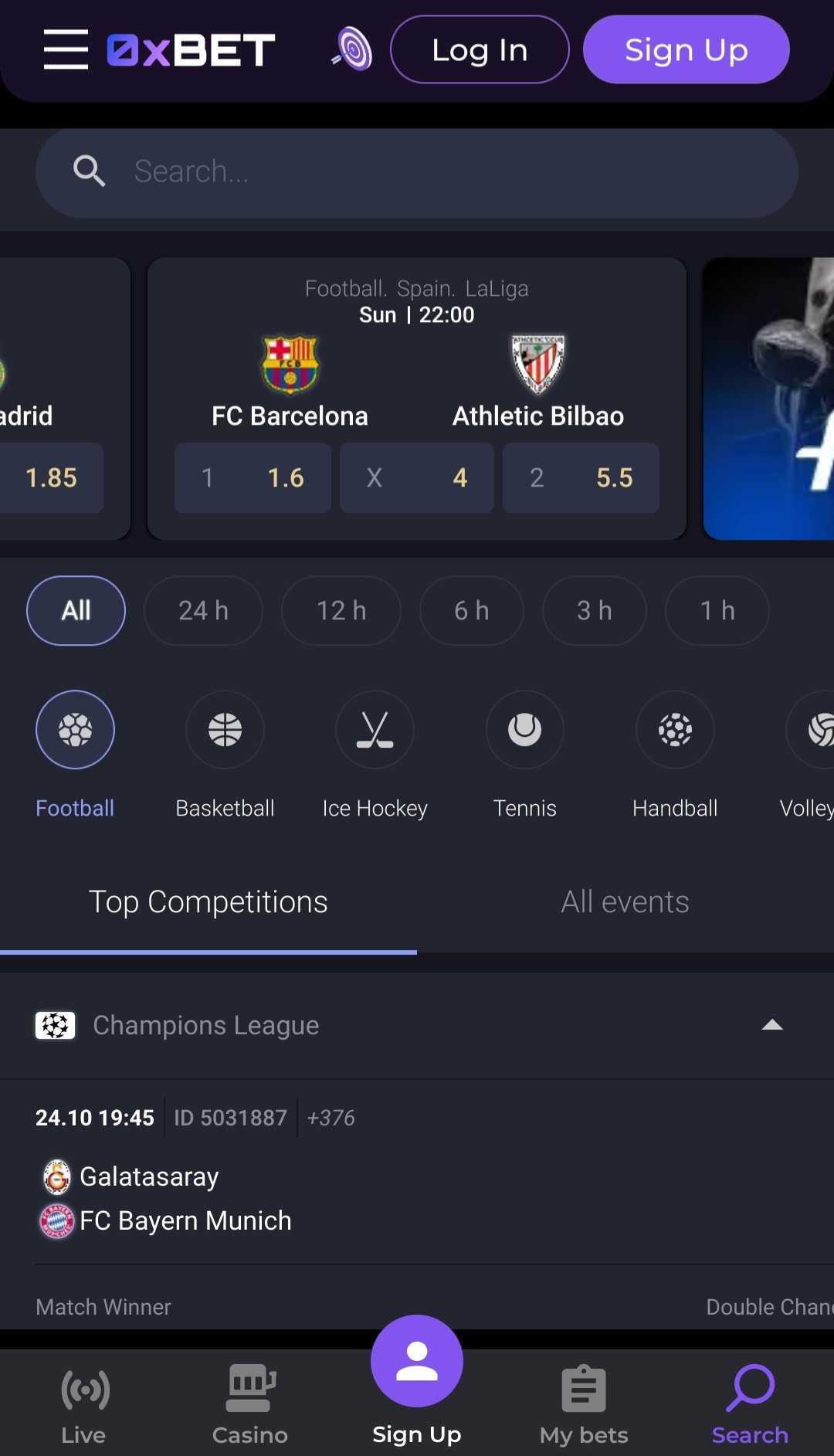 0xbet-sporto-betting-offers-mobile