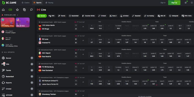 BCGame-best-live-sports-betting-sites
