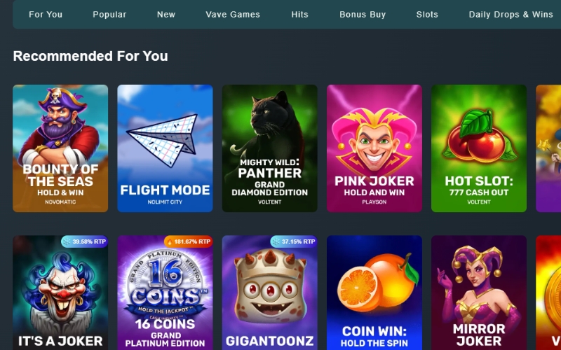 vave-casino-games