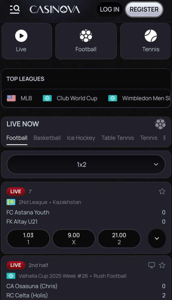 casinova-sports-betting-markets-mobile