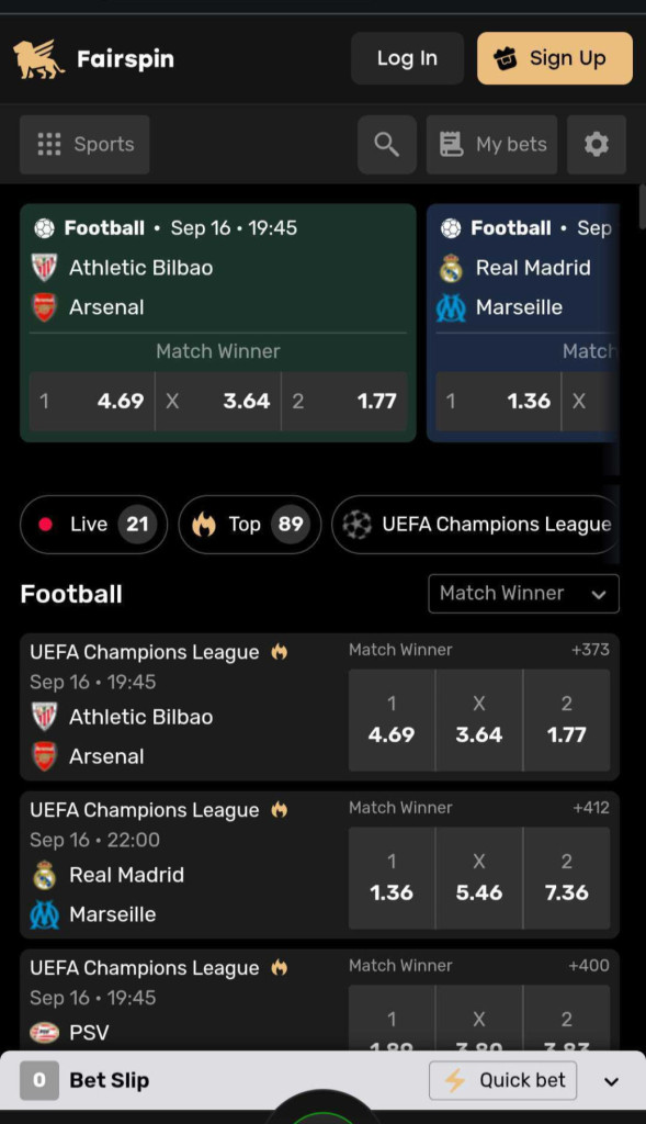 fairspin-crypto-online-sports-betting-app-mobile